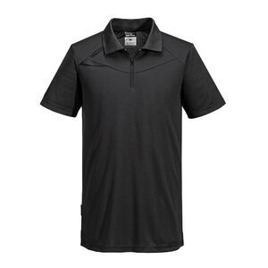 Portwest Mens DX4 Polo Shirt / All Black